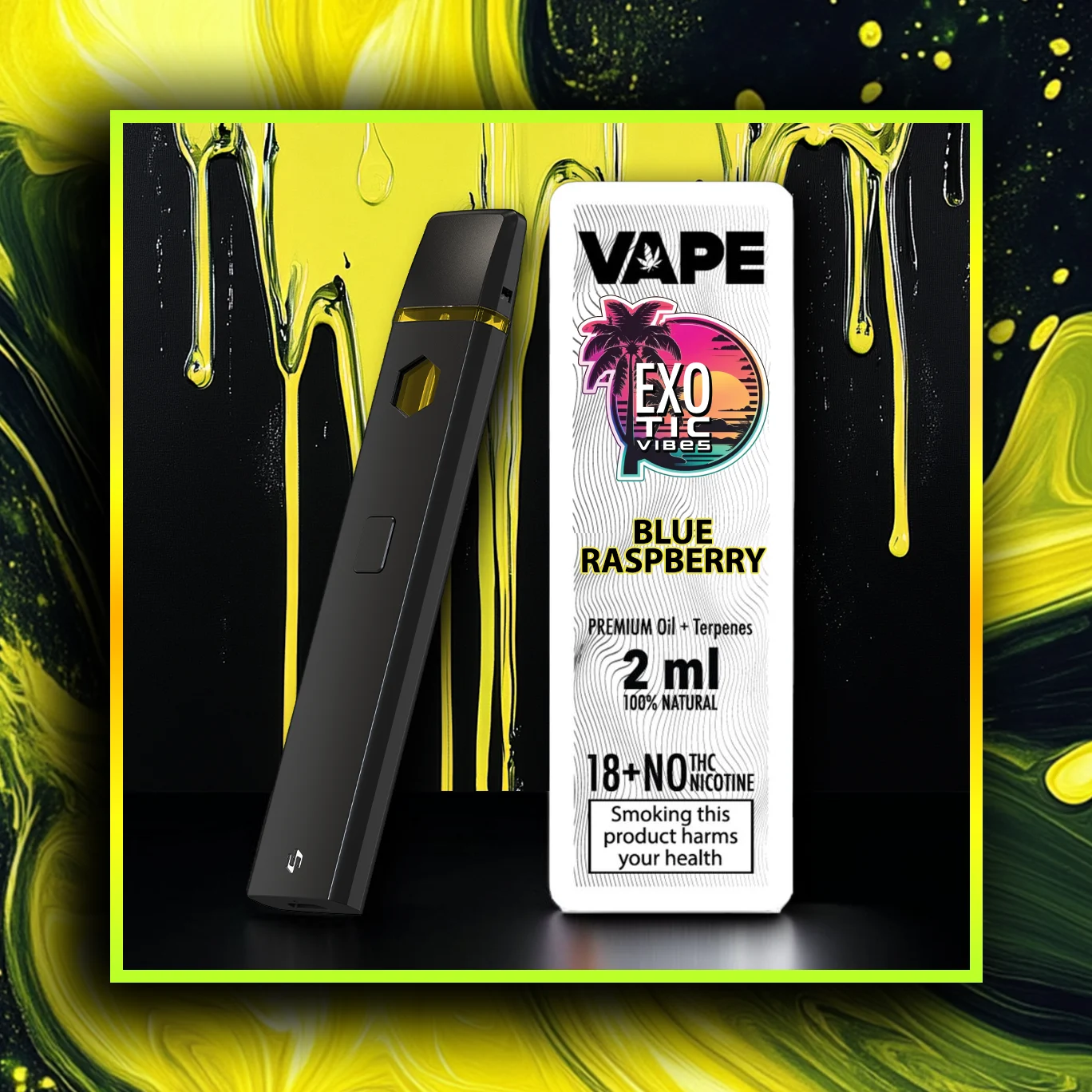 Blue Raspberry HHC Premium Vape - 2.00 ml. HHC